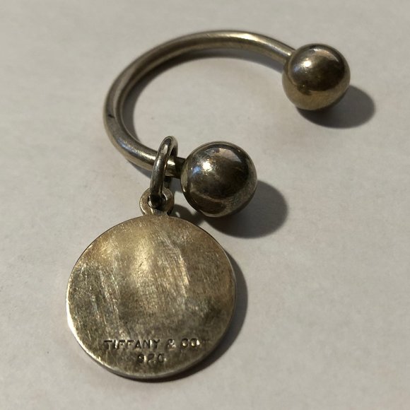 Tiffany & Co. Accessories - Womens Tiffany & Co. Silver 925 Horseshoe Keychain Circle Charm Key Ring  *